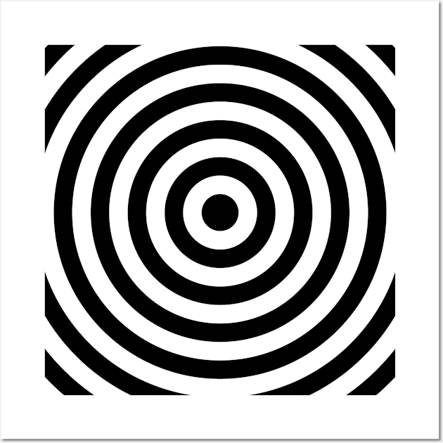 Bullseye (black print) Wall Art by MarbitMonster